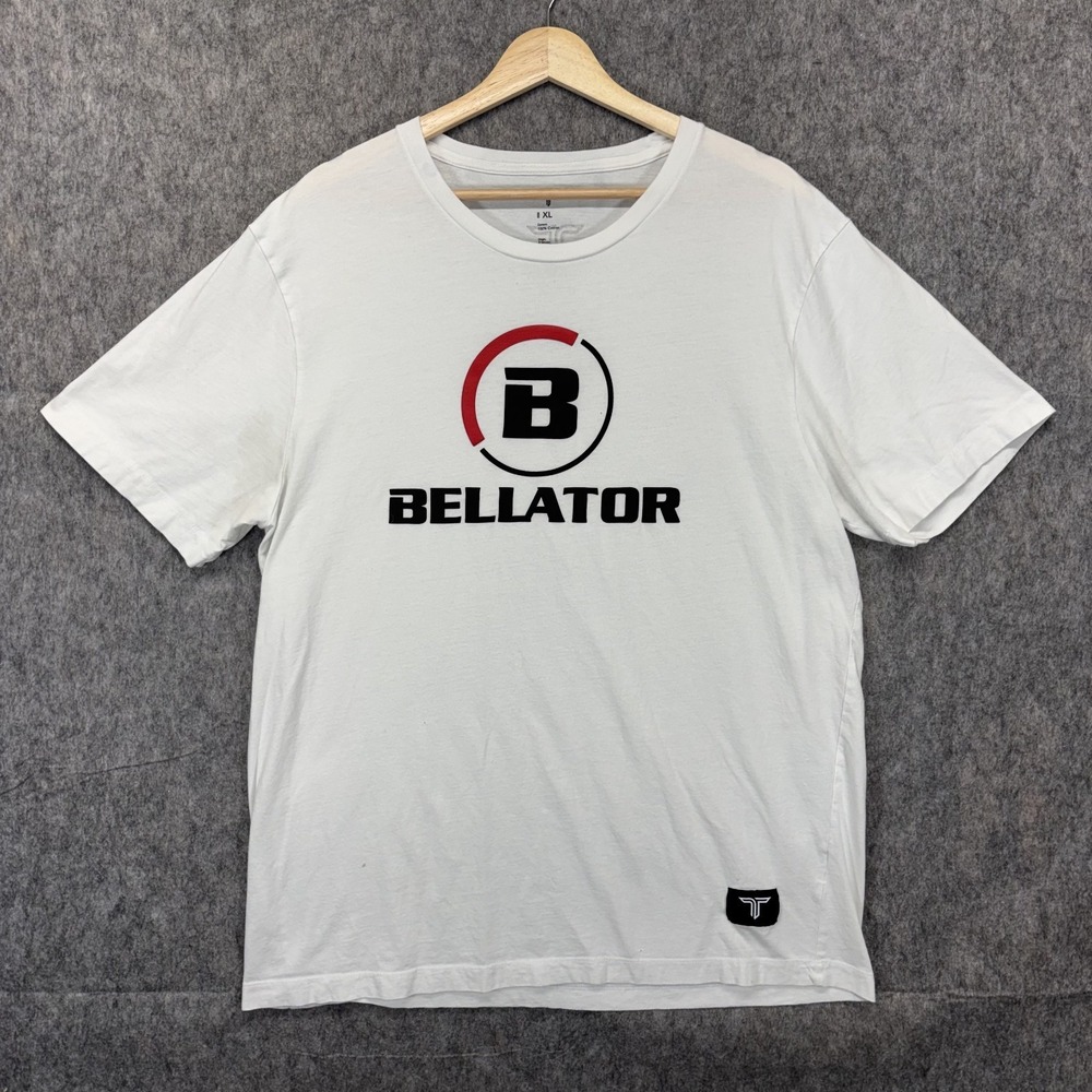 Takedown Bellator T-Shirt MMA Men's XL White Short Sleeve UFC BJJ Muay Thai